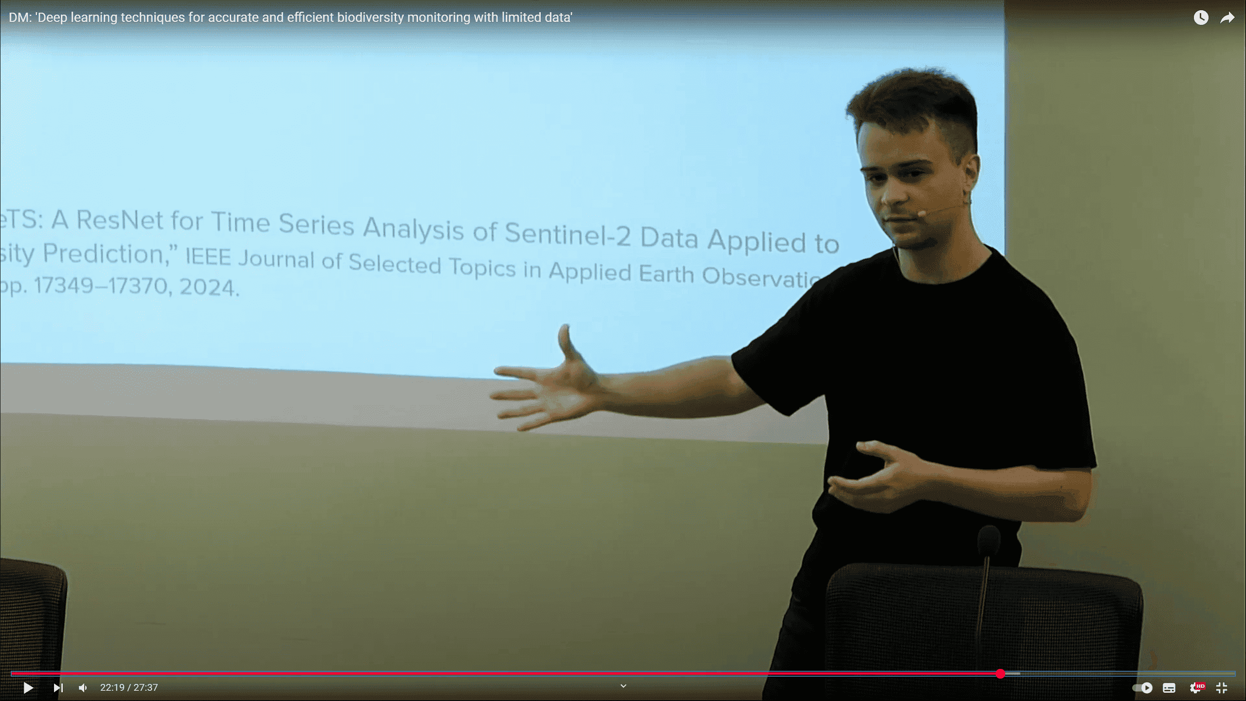 Doctoral Meeting: 'Deep learning techniques for accurate and efficient biodiversity monitoring with limited data'