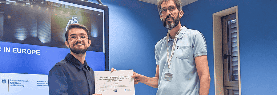 Daniel Fuentes, premio ao mellor TFM do Máster en Computación de Altas Prestacións